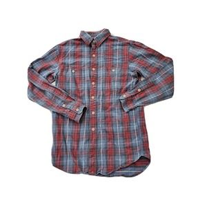 Vintage Polo Ralph Lauren Mens Flannel Button Down Shirt SMALL Plaid